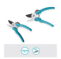 Preview: Gardena Gartenschere EasyCut, Bypass-Schnitt, Gartenschere, 20 mm Schneiddurchmesser, 12230-20
